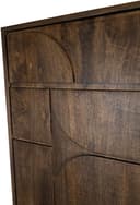 Wandkast 180 met 3 deuren en 2 open vakken, Mango Brown Walnut - My Sons