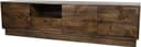 TV dressoir 190 met 3 deuren, 1 lade en 1 open vak, Mango Brown Walnut - My Sons