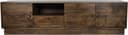 TV dressoir 190 met 3 deuren, 1 lade en 1 open vak, Mango Brown Walnut - My Sons