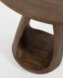 Bremen bijzettafel Ø50, H50, Mango Matt Walnut - My Sons