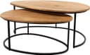 Hannover salontafel organisch, set van 2, Smooth Natural - My Sons