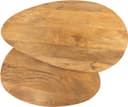 Hannover salontafel organisch, set van 2, Smooth Natural - My Sons