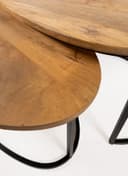 Hannover salontafel organisch, set van 2, Smooth Natural - My Sons
