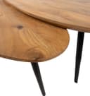 Kassel salontafel organisch, set van 2, Smooth Natural (25mm) - My Sons