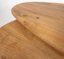 Kassel salontafel organisch, set van 2, Smooth Natural (25mm) - My Sons