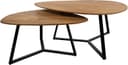 Keulen salontafel organisch, set van 2, Smooth Natural - My Sons