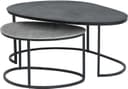 Napa salontafel, set van 2, Black / Silver antique - My Sons