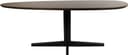 Eetkamertafel 160, organisch, poot Black, Mango Brown Walnut - My Sons