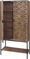 Trinity 2-deurs kast met onderplank, Mango Brown Walnut - My Sons