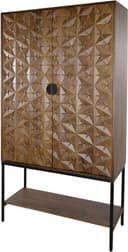 Trinity 2-deurs kast met onderplank, Mango Brown Walnut - My Sons