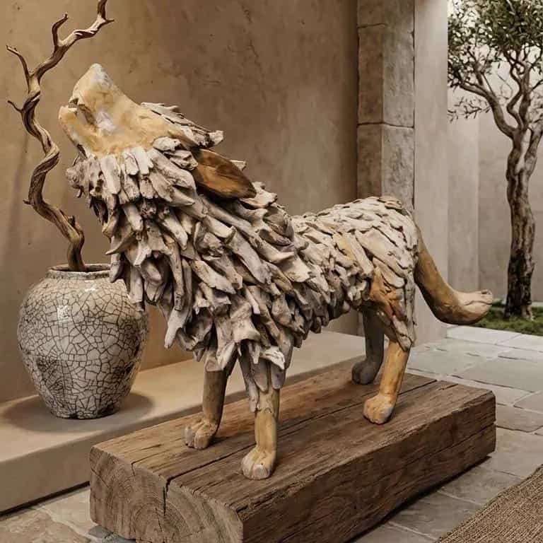 Houten wolf