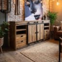 Dressoir Donny | Teakhout | 2 schuifdeuren - Sventerior