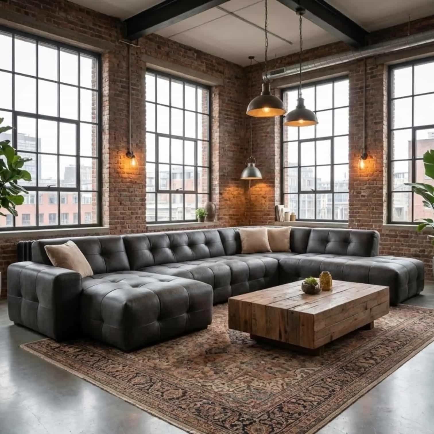 Loungebank Amsterdam Kenia leder
