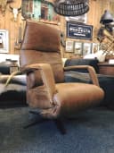 Relaxfauteuil Ipanema, Africa leder Tabac, detailfoto 2 - Het Anker