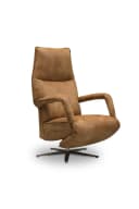 Relaxfauteuil Ipanema, Africa leder Walnut, hoofdfoto - Het Anker