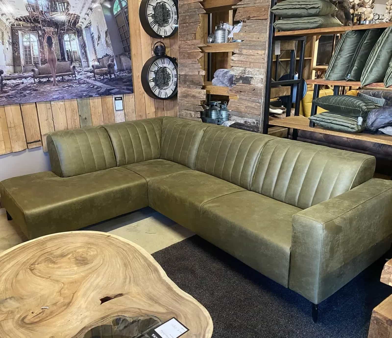 Hoekbank Mustang Olive
