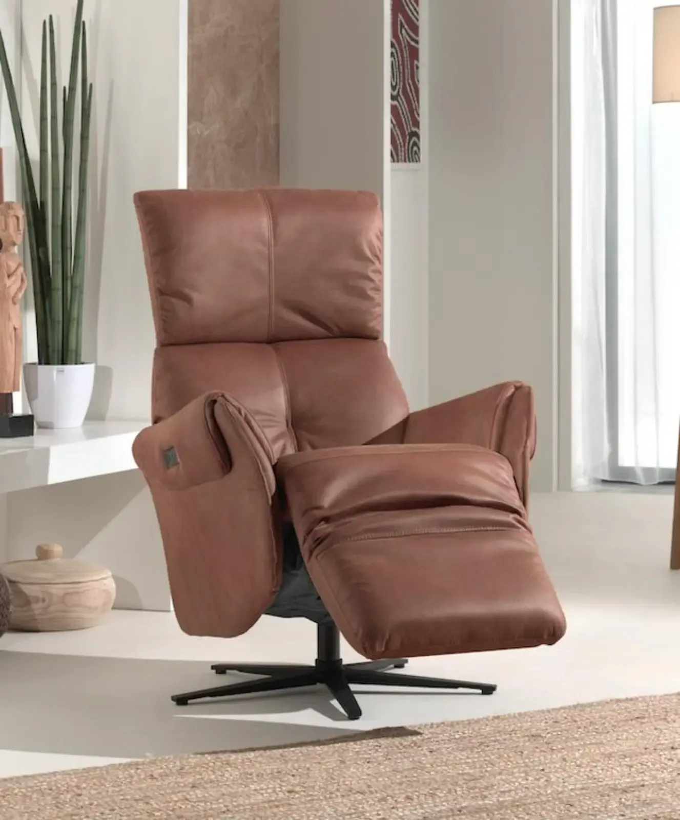 Relaxfauteuil Klaas Cognac