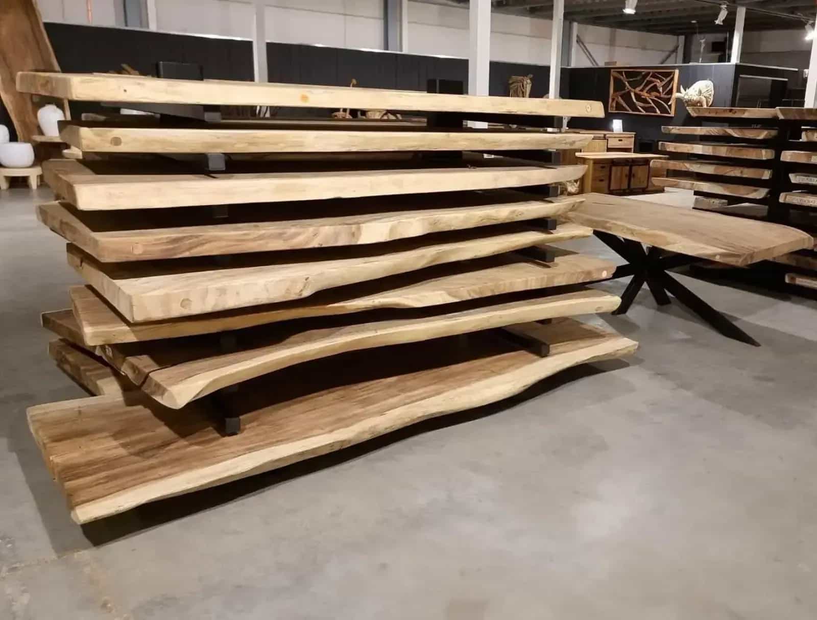 Suar Boomstam Bladen: Massief Hout