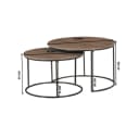 Salontafel Maya | 70 cm | set van 3 - Starfurn