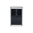 Vitrinekast Len mangohout zwart - Mokana Furniture