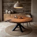 Eettafel rond suarhout 150cm - Sventerior