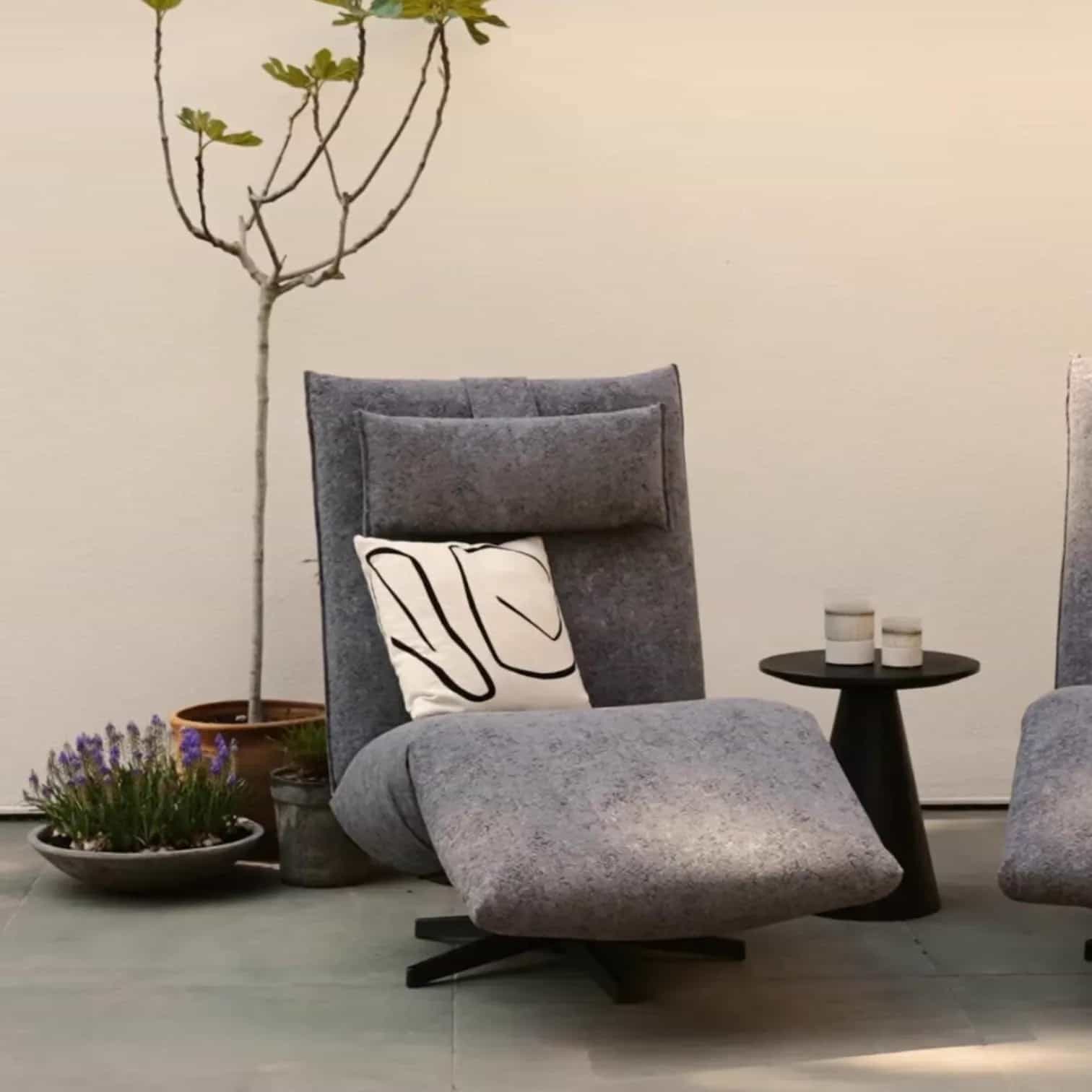 Relaxfauteuil Indi Outdoor motiefstof