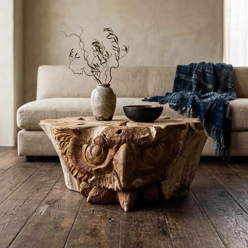 Salontafel Owl Teak Unique