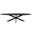 Eettafel Brandy Black | 240 cm | Ovaal - Starfurn