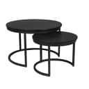 Salontafel Otik Black Oak | 70 cm | set van 2 - Starfurn