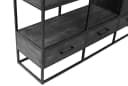 Vakkenkast Utah zwart XXL - Mokana Furniture
