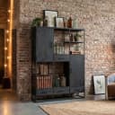 Vakkenkast Utah zwart XXL - Mokana Furniture