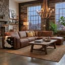 Hoekbank Detroit | Africa leder tabac - Het Anker