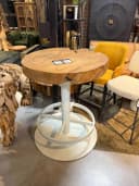Ronde Countertafel Teakhout Uniek