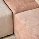 MySofa Blocks U-bank ribstof in beige Mokana