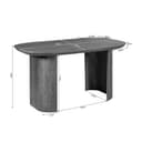 Bureau Maré Brown | 150 cm, detailfoto 3 - Starfurn