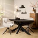 Eettafel Brandy Black | 160 cm | Ovaal - Starfurn