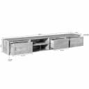 Zwevend tv meubel Ambiance Taupe | 200 cm - Starfurn
