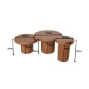 Salontafel Maya | 70 cm | set van 3 - Starfurn