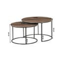 Salontafel Maya | 70 cm | set van 3 - Starfurn