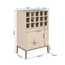 Wijnkast Madison Sand | 55 cm - Starfurn