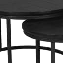Salontafel Otik Black Oak | 70 cm | set van 2 - Starfurn
