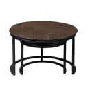 Salontafel Otik Brown Oak | 70 cm | Set van 2 - Starfurn