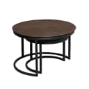 Salontafel Otik Brown Oak | 70 cm | Set van 2 - Starfurn
