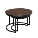 Salontafel Otik Brown Oak | 70 cm | Set van 2 - Starfurn