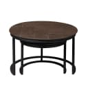 Salontafel Otik Brown Oak | 70 cm | Set van 2 - Starfurn