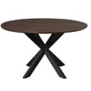 Eettafel Madison Brown | 150 cm | Poot Black - Starfurn