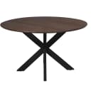 Eettafel Madison Brown | 150 cm | Poot Black - Starfurn