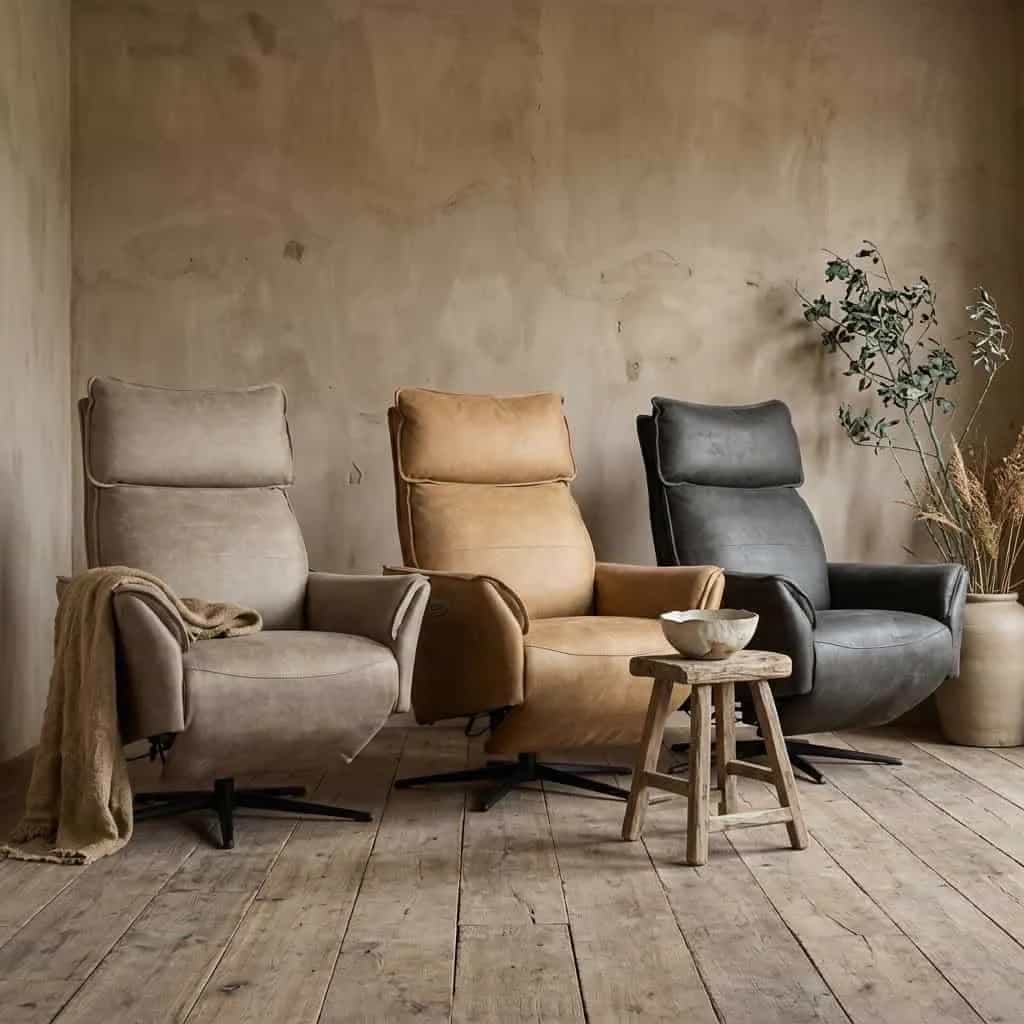 Relaxfauteuil Toon Bull Ecoleder