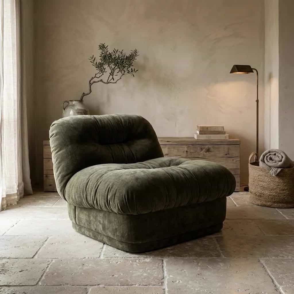 Lounge fauteuil Nook groen