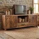 Brent TV-kast 160cm | Oud hout - Wildeboer & van der Weide
